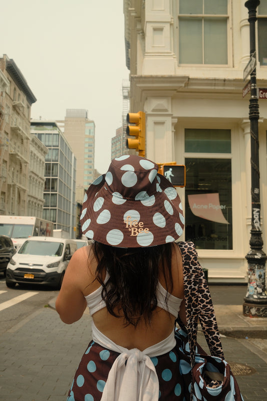 The Sol Kissed Hat - Brown/Blue