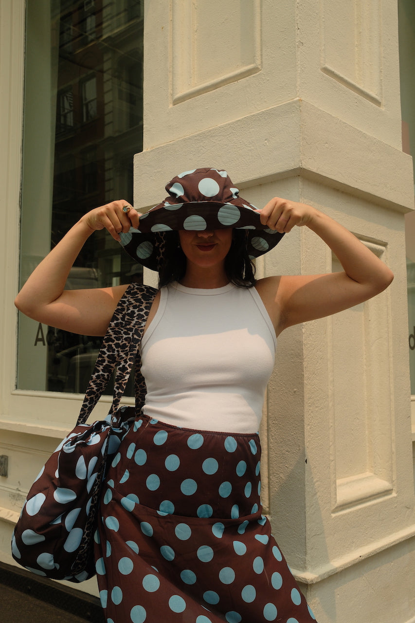 The Sol Kissed Hat - Brown/Blue